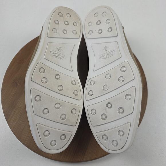 Allen Edmonds Shoes Mens Size 10.5 E Tan Suede Randolph Loafers Slip On Stripe - Picture 15 of 16